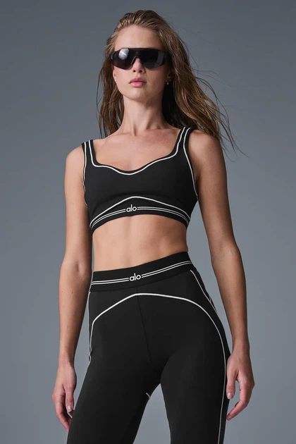 Жіночий спортивний комплект Alo Yoga Airlift Suit Up "Black/White" XXS (W9680R_W54341R) - Фото 1 Жіночий спортивний комплект Alo Yoga Airlift Suit Up "Black/White" XXS (W9680R_W54341R) - изображение 1