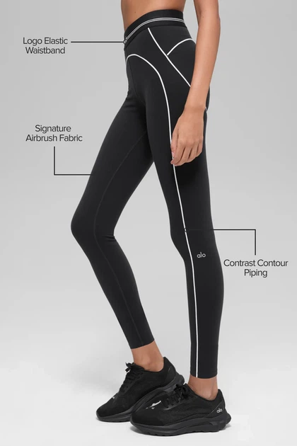 Жіночий спортивний комплект Alo Yoga Airlift Suit Up "Black/White" XXS (W9680R_W54341R) - Фото 3 Жіночий спортивний комплект Alo Yoga Airlift Suit Up "Black/White" XXS (W9680R_W54341R) - изображение 3