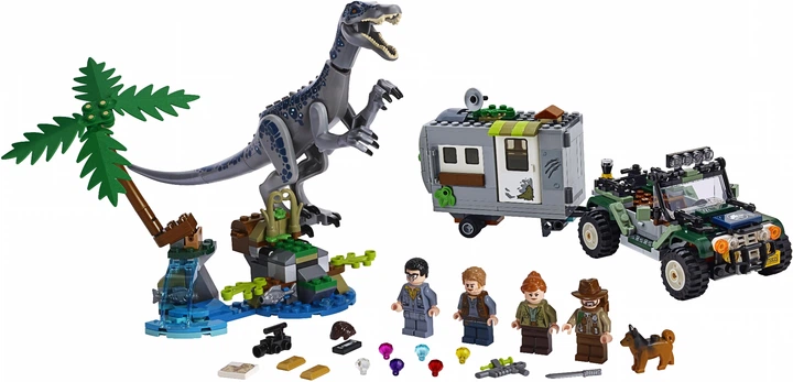 Конструктор Jurassic World Поединок с бариониксом: охота на сокровища 458 деталей Парк Юрского периода - Фото 2 Конструктор Jurassic World Поединок с бариониксом: охота на сокровища 458 деталей Парк Юрского периода - изображение 2