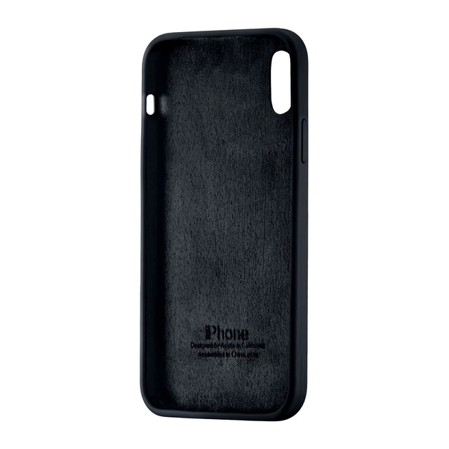 Чохол Silicone Full Cover протиударний для iPhone X/XS чорний - зображення 3