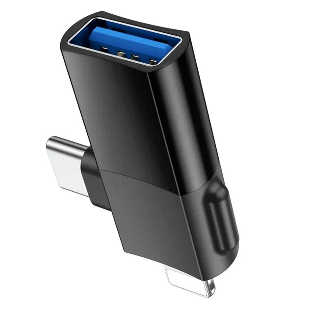 Адаптер 2 в 1 Lightning USB C для iPhone и Android зарядка и передача данных с поддержкой OTG - изображение 2