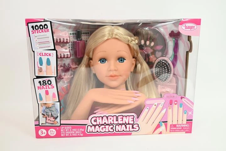 Głowa do czesania Bayer Charlene mega zestaw 90090AA (4003336900903) - obraz 2