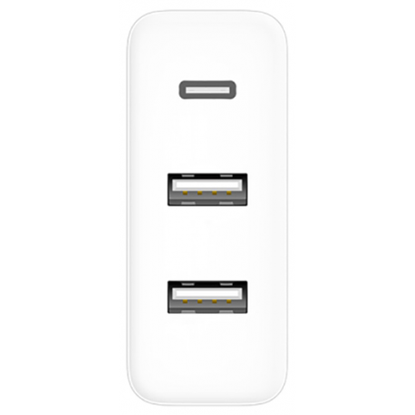 Сетевое зарядное устройство Xiaomi ZMI Power Adapter USB-C 2USB 65W White (HA832) - изображение 2