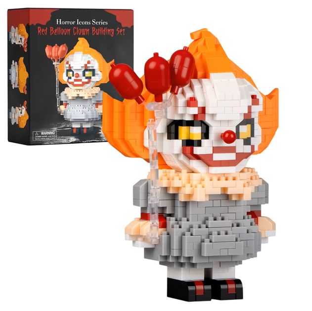 Конструктор фігурка Horror Icons Series Red Balloon Clown - Pennywise It Пеннівайз Воно - Фото 1 Конструктор фігурка Horror Icons Series Red Balloon Clown - Pennywise It Пеннівайз Воно - зображення 1