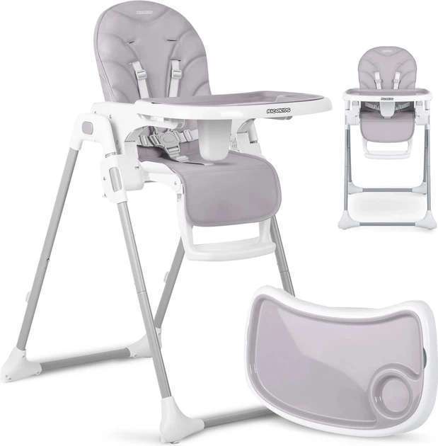 Krzesełko do karmienia Ricokids Tulo wrzosowe (5903890614157) - obraz 6