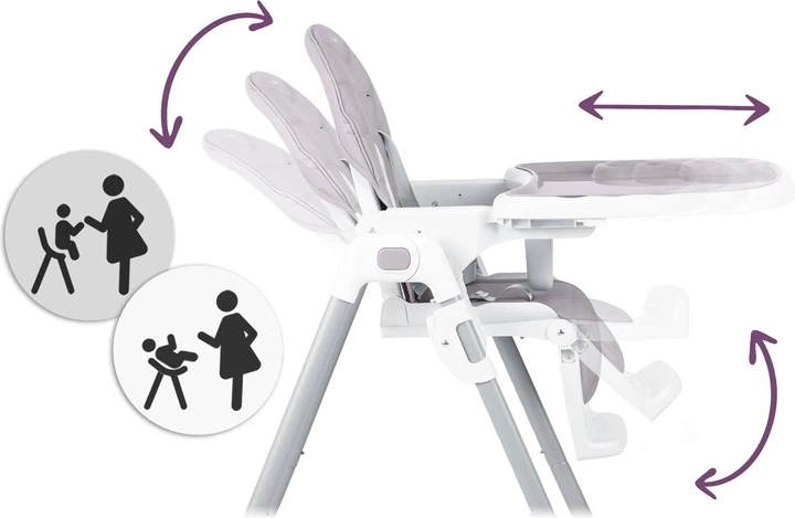 Krzesełko do karmienia Ricokids Tulo wrzosowe (5903890614157) - obraz 7