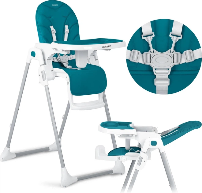 Krzesełko do karmienia Ricokids Tulo niebieskie (5903890614164) - obraz 6