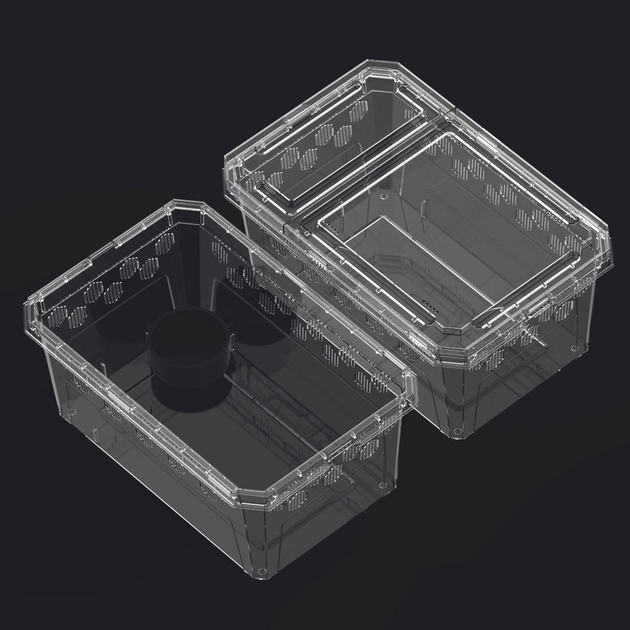 Пластиковий тераріум NOMOY PET New feeding box H11 — 25x16.2x11 см - Фото 3 Пластиковий тераріум NOMOY PET New feeding box H11 — 25x16.2x11 см - зображення 3