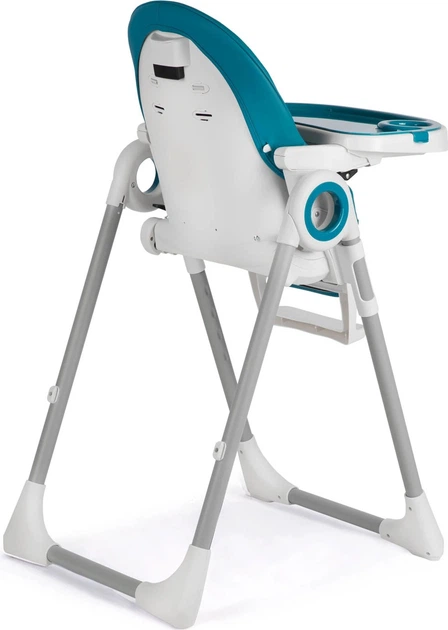 Krzesełko do karmienia ze stolikiem Nukido Belo z pałąkiem i zabawkami ciemno niebieskie (5903890618759) - obraz 4