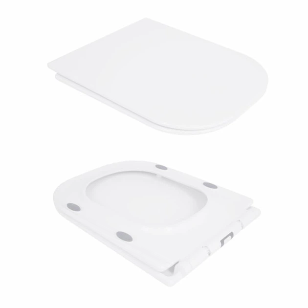 Унітаз-компакт Qtap Presto Quadro безободковий з сидінням Soft-close QT24221215AW - изображение 8