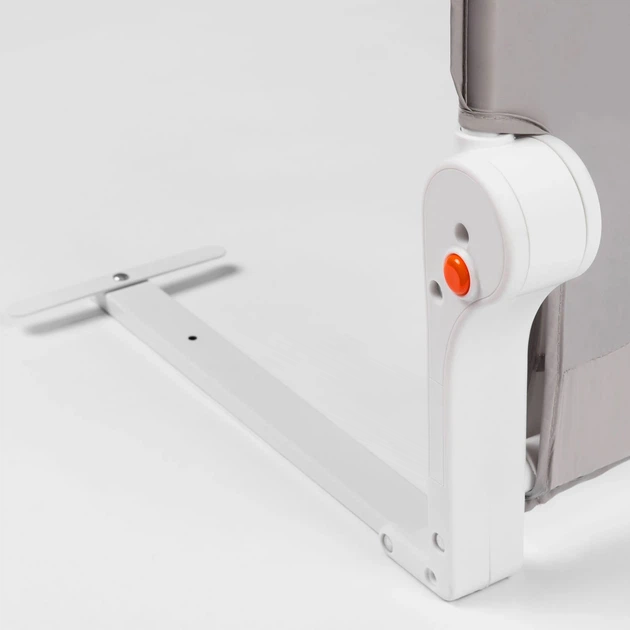 Захисний бар'єр для ліжка Nukido 150 x 66 x 35 см сірий (5903890609931) - зображення 3