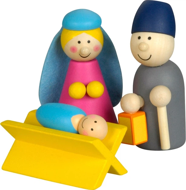 Zestaw figurek Rarewaves drewniana szopka 7510577 (8718012004337) - obraz 3