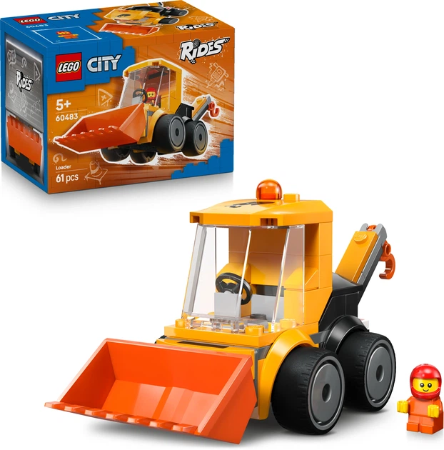 Конструктор LEGO City Автомобили — Строительный погрузчик 61 деталь (60483) - изображение 14