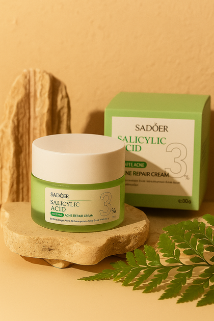 Крем від прищів із саліциловою кислотою Sadoer Salicylic Acid Acne, 50 г - Фото 3 Крем від прищів із саліциловою кислотою Sadoer Salicylic Acid Acne, 50 г - зображення 3