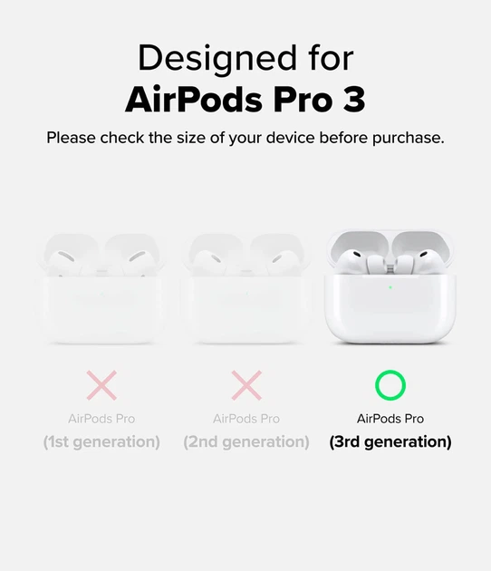 Чехол Ringke Silicone для Apple AirPods Pro 3 Pink Sand (EC119204RS) - Фото 11 Чехол Ringke Silicone для Apple AirPods Pro 3 Pink Sand (EC119204RS) - изображение 11