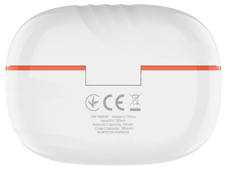Навушники TWS ColorWay Slim TWS-5 White (CW-TWS5WT) - Фото 5 Навушники TWS ColorWay Slim TWS-5 White (CW-TWS5WT) - зображення 5