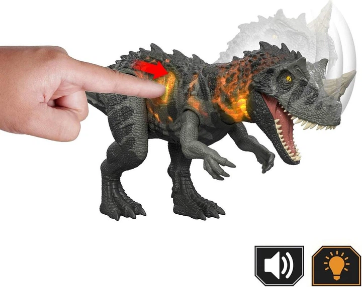 Игрушка Мир Юрского периода - Цератозавр Jurassic World Wild Roar Ceratosaurus Dinosaur Action Figure Mattel - Фото 2 Игрушка Мир Юрского периода - Цератозавр Jurassic World Wild Roar Ceratosaurus Dinosaur Action Figure Mattel - изображение 2