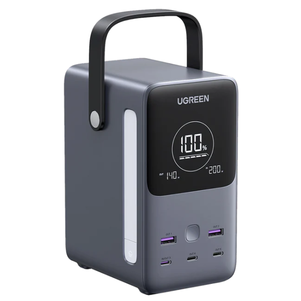 Зовнішній акумулятор (павербанк) Ugreen 300W | 48000mAh Power Bank PB770 з led світильником - Фото 1 Зовнішній акумулятор (павербанк) Ugreen 300W | 48000mAh Power Bank PB770 з led світильником - изображение 1