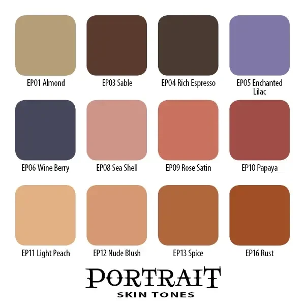 Набор тату красок Portrait Skin Tone 12 Colors Eternal по 30 мл - изображение 4