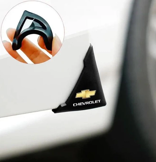 Захист кутів дверей LinkNexGen Chevrolet 2шт чорні 45х58х47 мм гума (на скотчі) - зображення 2