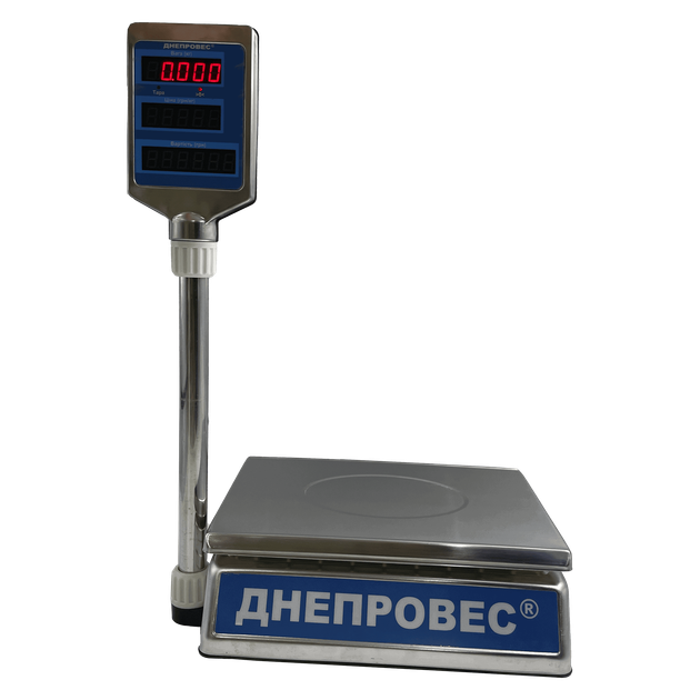 Торговые весы Dneproves ВТД-ЕЛС 30кг - Фото 3 Торговые весы Dneproves ВТД-ЕЛС 30кг - изображение 3