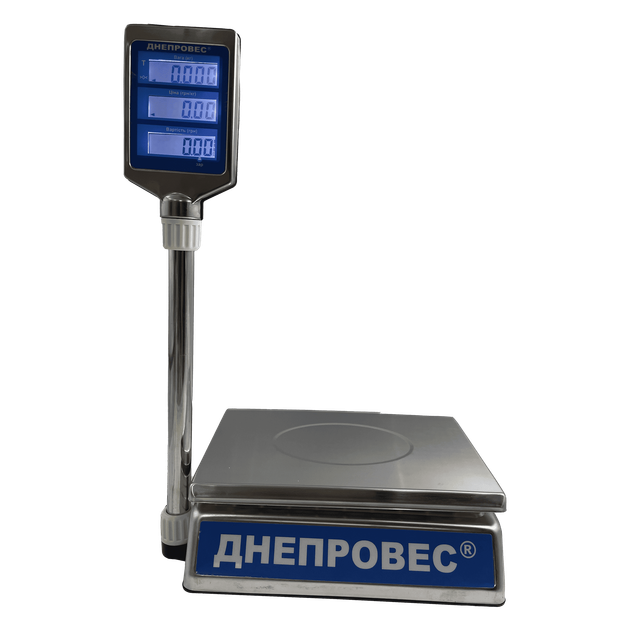 Торговые весы Dneproves ВТД-СЛС 30кг - Фото 3 Торговые весы Dneproves ВТД-СЛС 30кг - изображение 3