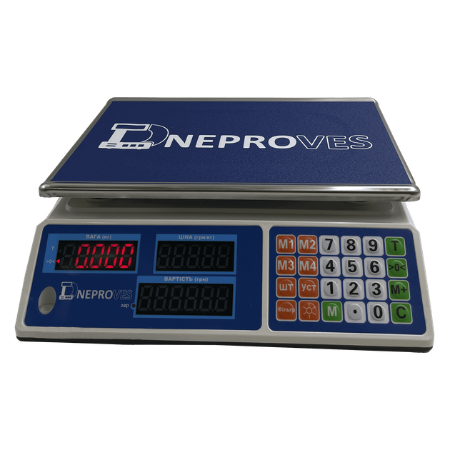 Торговые весы Dneproves ВТД-Л2 30кг - Фото 1 Торговые весы Dneproves ВТД-Л2 30кг - изображение 1