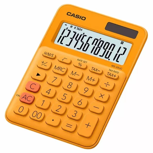 Калькулятор Casio MS-20UC-RG-W-EC, оранжевый (CALC-CAS-MS-20UC-RG) - Фото 1 Калькулятор Casio MS-20UC-RG-W-EC, оранжевый (CALC-CAS-MS-20UC-RG) - изображение 1