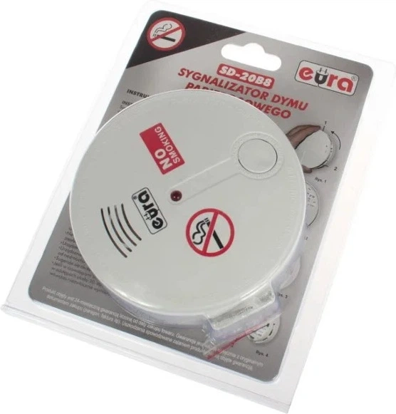 Czujnik dymu papierosowego Eura-Tech SD-20B8 (B81A420) - obraz 2