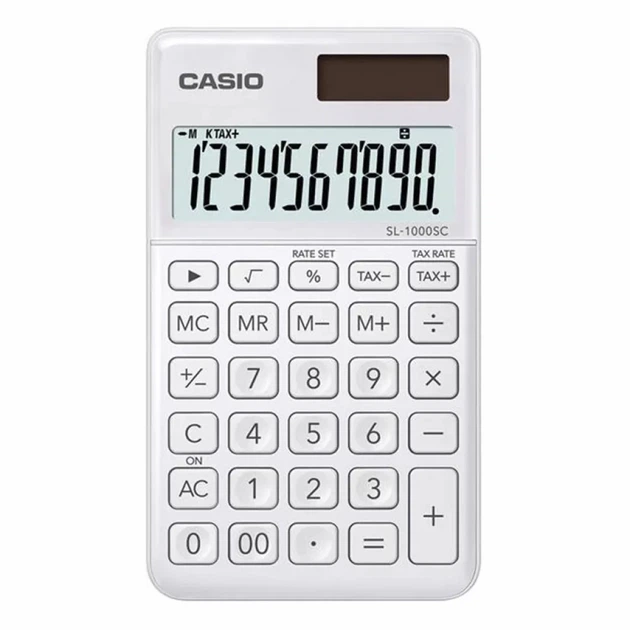 Калькулятор Casio CDB1201-BK (CALC-CAS-SL-1000SC-W) - Фото 1 Калькулятор Casio CDB1201-BK (CALC-CAS-SL-1000SC-W) - зображення 1
