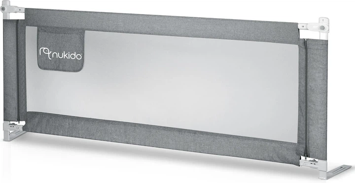 Захисний бортик для ліжка Nukido NK-227 сірий 180 см (5903890631901) - зображення 2