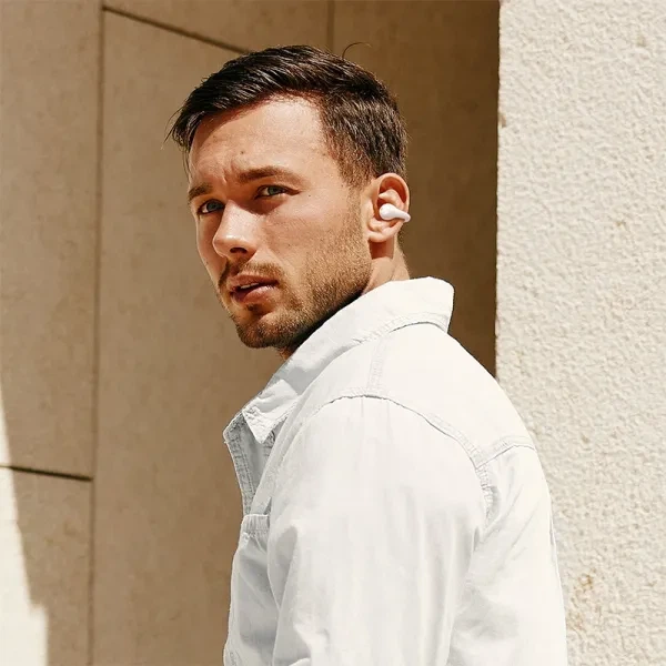 Наушники беспроводные Baseus Bass BC1 Open-Ear TWS Bluetooth 6.0 IP55 38год белые - Фото 5 Наушники беспроводные Baseus Bass BC1 Open-Ear TWS Bluetooth 6.0 IP55 38год белые - изображение 5