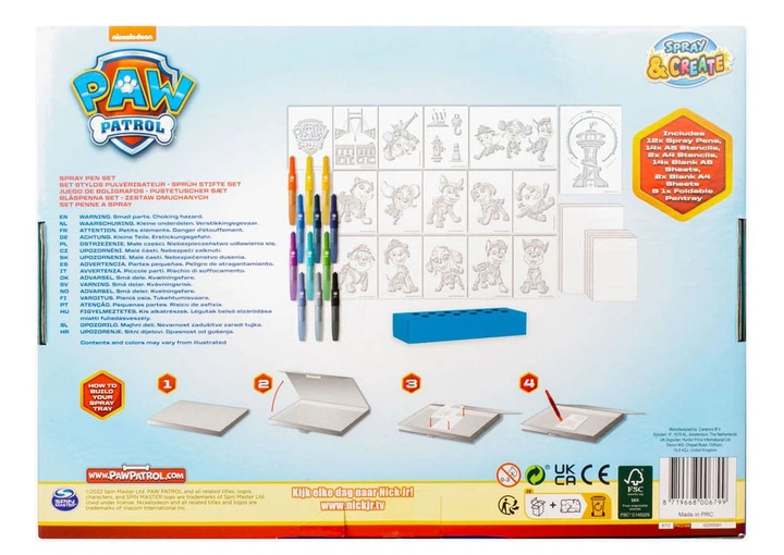 Набір Spin Master Щенячий патруль з аерозольними ручками і трафаретами (8719668006799) - зображення 7