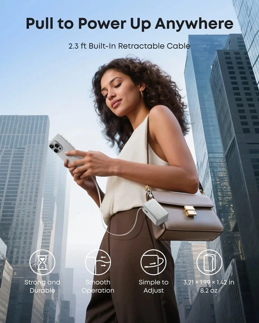 Універсальна мобільна батарея Anker Nano 10000 mAh 45 W White (A1638H21) ( 17670 ) - зображення 6