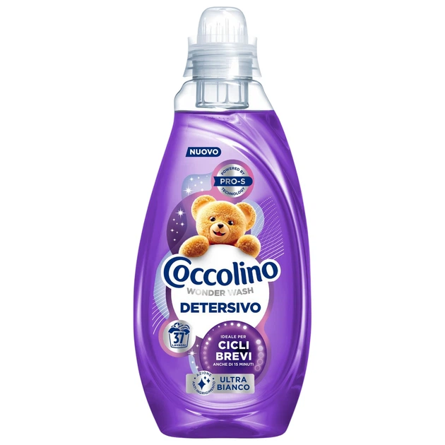 Гель для прання Coccolino Pro-s Wonder Wash Detersivo, Ultra Bianco для білого одягу та коротких циклів, 37 прань, 1480 мл - Фото 1 Гель для прання Coccolino Pro-s Wonder Wash Detersivo, Ultra Bianco для білого одягу та коротких циклів, 37 прань, 1480 мл - зображення 1