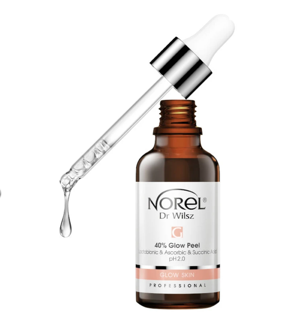 Norel Glow Skin Peel 40% — Пилинг с лактобионовой, аскорбиновой и янтарной кислотами, 30 мл - Фото 2 Norel Glow Skin Peel 40% — Пилинг с лактобионовой, аскорбиновой и янтарной кислотами, 30 мл - изображение 2