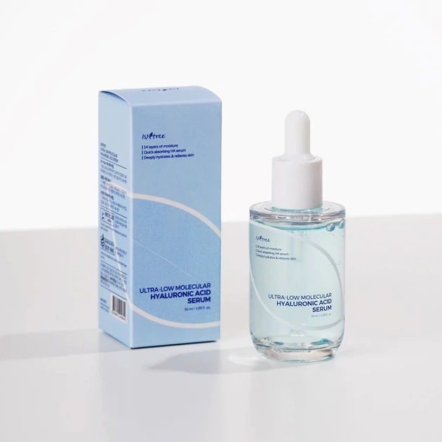 Сыворотка с низкомолекулярной гиалуроновой кислотой ISNTREE Hyaluronic Ultra-Low Molecular Acid Serum, 50 мл - Фото 5 Сыворотка с низкомолекулярной гиалуроновой кислотой ISNTREE Hyaluronic Ultra-Low Molecular Acid Serum, 50 мл - изображение 5
