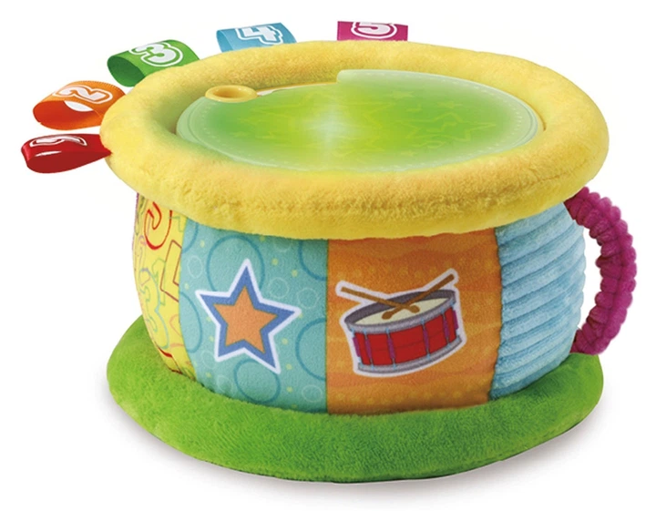 Interaktywna zabawka Vtech Pluszowy bębenek świetlny 3830723 (3417766125422) - obraz 3