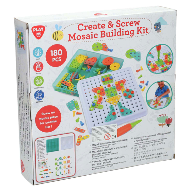 Zestaw konstrukcyjny Mozaika Playgo 180 elementów (4892401020994) - obraz 2