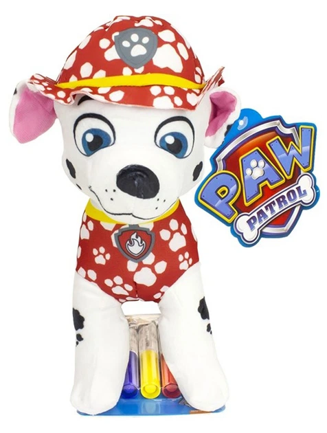 Набір Sambro Щенячий патруль плюшева іграшка Маршалл з маркерами (5056219071213) - зображення 2