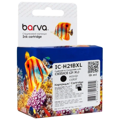 Картридж Barva HP 21XL (C9351AE/C9351CE) 475c, black (IC-H21BXL) - Фото 1 Картридж Barva HP 21XL (C9351AE/C9351CE) 475c, black (IC-H21BXL) - зображення 1