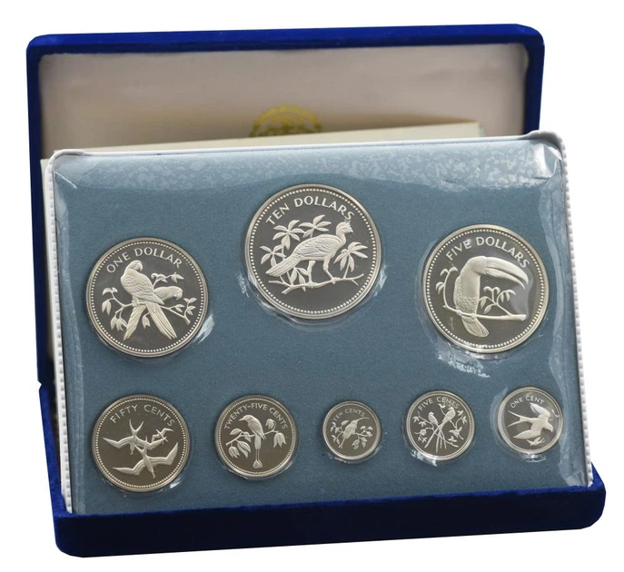 Набор монет Белиз набор из 8 монет 1974 Proof 1, 5, 10, 25, 50 центов, 1, 5, 10 долларов - Фото 1 Набор монет Белиз набор из 8 монет 1974 Proof 1, 5, 10, 25, 50 центов, 1, 5, 10 долларов - изображение 1