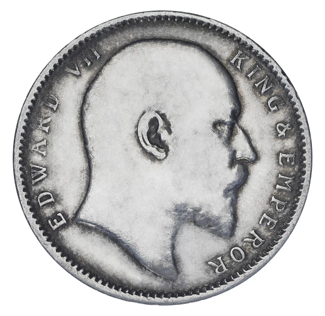 Монета Индия 1 рупия 1905 Серебро F-VF (Ag 917, 11,66 грамм) - Фото 2 Монета Индия 1 рупия 1905 Серебро F-VF (Ag 917, 11,66 грамм) - изображение 2