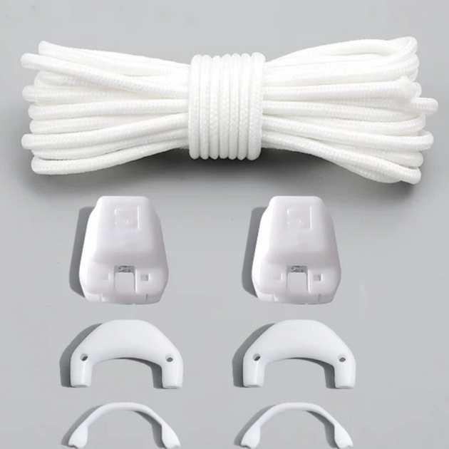 Шнурки з фіксатором для взуття Salomon SAL120 white - Фото 1 Шнурки з фіксатором для взуття Salomon SAL120 white - зображення 1