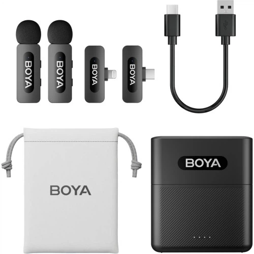 Микрофон Boya BY-V3 combo Type-C/Lightning Black (BY-V3 Combo) Boya BY-V3 Combo 926603 - изображение 2