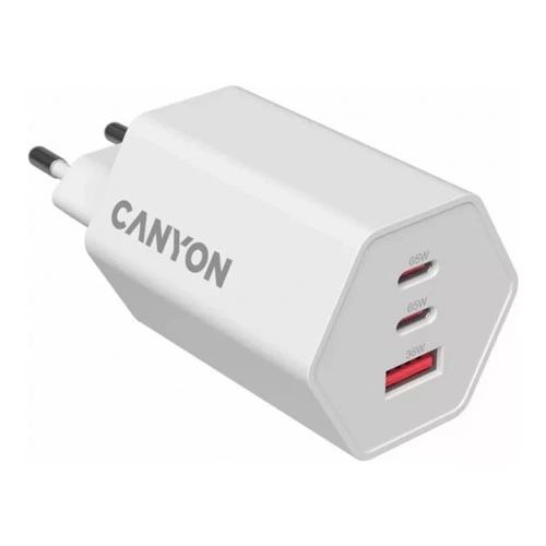 Зарядний пристрій Canyon HEXAGON 65 GaN 65W 2xPD 1xQC EU White (CND-CHAHEX65W) CANYON CND-CHAHEX65W 925527 - Фото 4 Зарядний пристрій Canyon HEXAGON 65 GaN 65W 2xPD 1xQC EU White (CND-CHAHEX65W) CANYON CND-CHAHEX65W 925527 - зображення 4