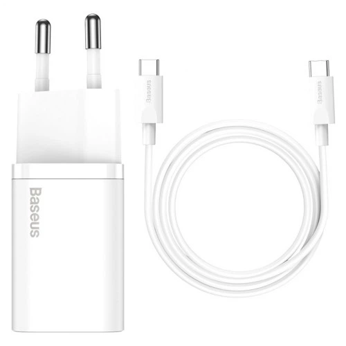 Зарядное устройство Baseus 1xUSB 25W (USB-C) + Cable Type-C white (TZCCSUP-L02) Baseus TZCCSUP-L02 925380 - Фото 6 Зарядное устройство Baseus 1xUSB 25W (USB-C) + Cable Type-C white (TZCCSUP-L02) Baseus TZCCSUP-L02 925380 - изображение 6
