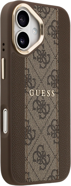 Панель Guess 4G Stripe MagSafe для Apple iPhone 17 Bronze (3666339520472) - зображення 4