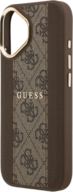 Панель Guess 4G Stripe MagSafe для Apple iPhone 17 Bronze (3666339520472) - зображення 6