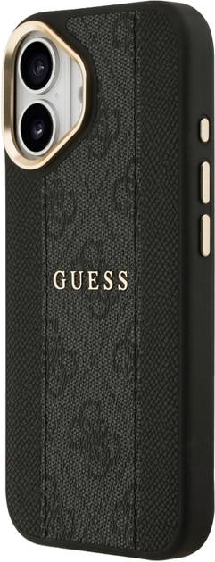 Панель Guess 4G Stripe MagSafe для Apple iPhone 17 Black (3666339520311) - зображення 2